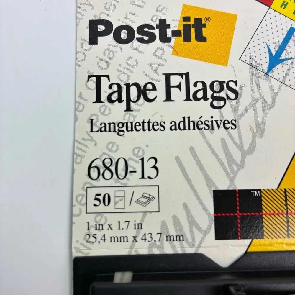 New 9 Package of Post-it 3M tape flags “Initial Here” 680-13 office